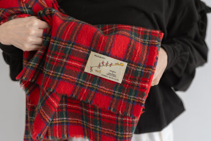 WOOL TARTAN CHECK BLANKET Royal Stewart 5 WOOL TARTAN CHECK BLANKET Royal Stewart 5