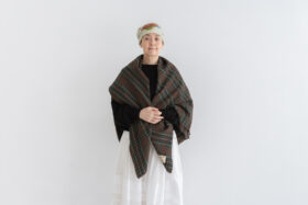 WOOL TARTAN CHECK BLANKET Brown Stewart 1-3月 1 WOOL TARTAN CHECK BLANKET Brown Stewart 1-3月 1