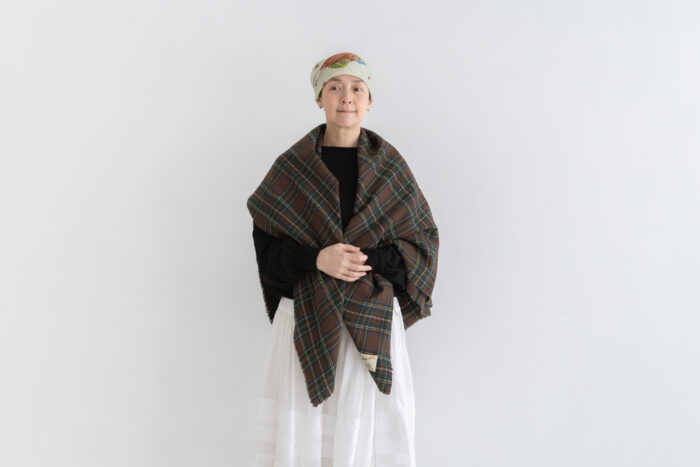 WOOL TARTAN CHECK BLANKET Brown Stewart 1-3月 1 WOOL TARTAN CHECK BLANKET Brown Stewart 1-3月 1