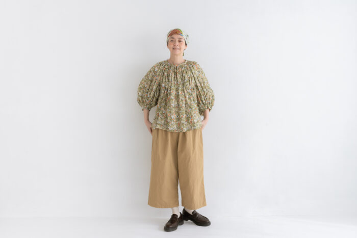 WILD BERRY FIELD LAWN GATHER SMOCK 6