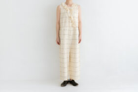 予約 Sleeveless Ruffle Combinaison check 1