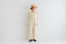 予約 Sleeveless Ruffle Combinaison check 6