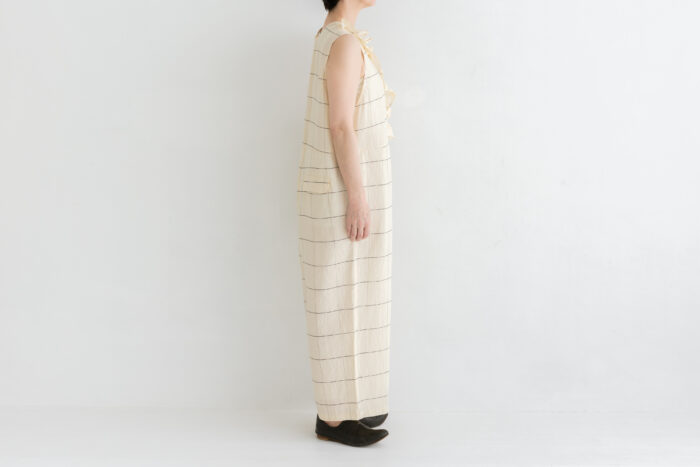 予約 Sleeveless Ruffle Combinaison check 2