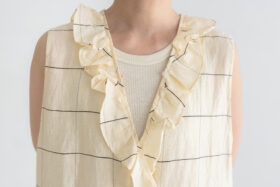 予約 Sleeveless Ruffle Combinaison check 4