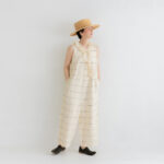 予約 Sleeveless Ruffle Combinaison check