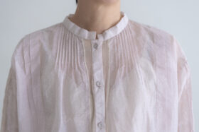 予約 RS1 Airy Pintuck Lace Blouse pale pink 9月中〜9月末 4