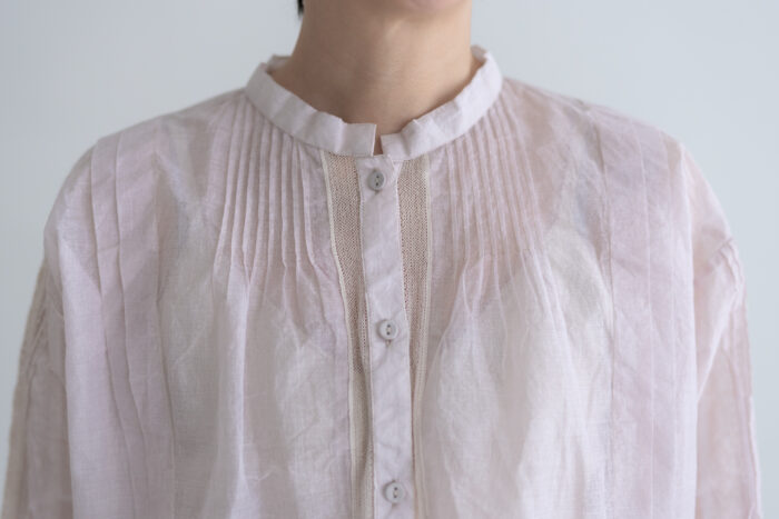 予約 RS1 Airy Pintuck Lace Blouse pale pink 9月中〜9月末 4