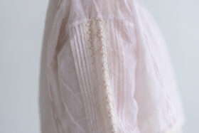 予約 RS1 Airy Pintuck Lace Blouse pale pink 9月中〜9月末 5