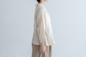 予約 LA475 PAUL FRILL SHIRT milk 6月初〜6月中 2