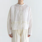 予約 RS1 Airy Pintuck Lace Blouse off white 9月中〜9月末