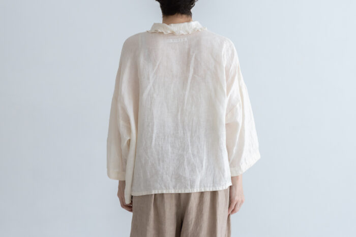 予約 LA475 PAUL FRILL SHIRT milk 6月初〜6月中 3