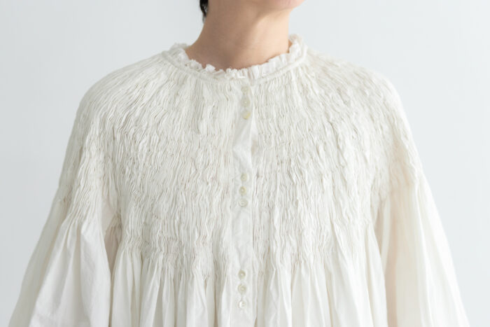 予約 RS9 CIRCULAR SMOCKING SHIRT white 10月初〜10月中 4 予約 RS9 CIRCULAR SMOCKING SHIRT white 10月初〜10月中 4