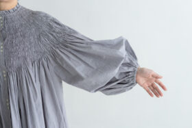 予約 RS9 CIRCULAR SMOCKING SHIRT smoke sax 10月初〜10月中 5