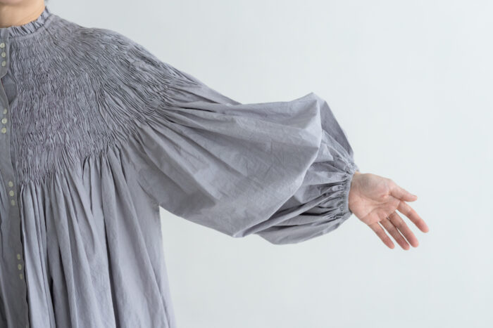 予約 RS9 CIRCULAR SMOCKING SHIRT smoke sax 10月初〜10月中 5