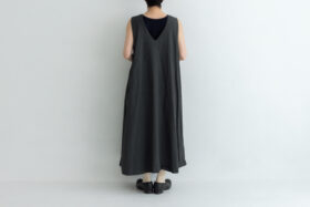 予約 RS8 4WAY LAYERED UMBRELLA DRESS charcoal 10月初〜10月中 3