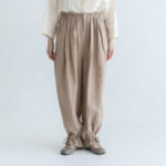 予約 G1202 CLASSIL SIDE LINEN STRING PANTS beige 7月末〜8月初