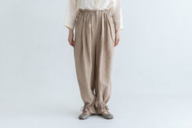 予約 G1202 CLASSIL SIDE LINEN STRING PANTS beige 7月末〜8月初 1
