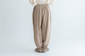 予約 G1202 CLASSIL SIDE LINEN STRING PANTS beige 7月末〜8月初 3