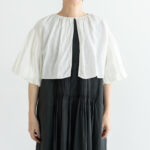 予約 G1189 KHADI COTTON LINEN GATHER BORRERO white 6月末〜6月初