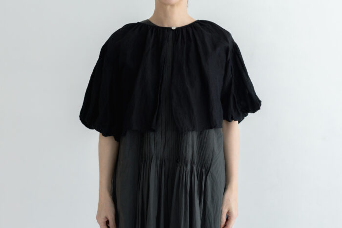 予約 G1189 KHADI COTTON LINEN GATHER BORRERO black 6月末〜6月初 1 予約 G1189 KHADI COTTON LINEN GATHER BORRERO black 6月末〜6月初 1