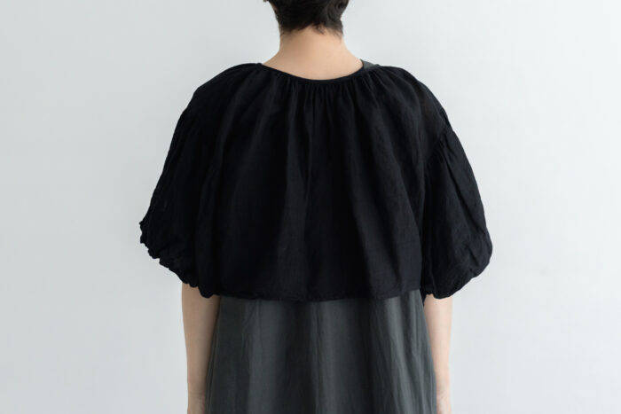 予約 G1189 KHADI COTTON LINEN GATHER BORRERO black 6月末〜6月初 3 予約 G1189 KHADI COTTON LINEN GATHER BORRERO black 6月末〜6月初 3