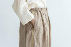 予約 G1202 CLASSIL SIDE LINEN STRING PANTS beige 7月末〜8月初 4