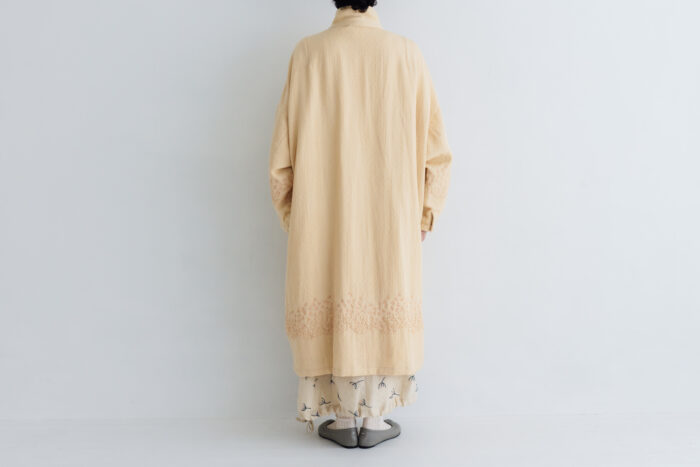 BN2692 Aurora Embroidery Coat ecru 3