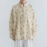 BN2680 Front Button Blouse ecru