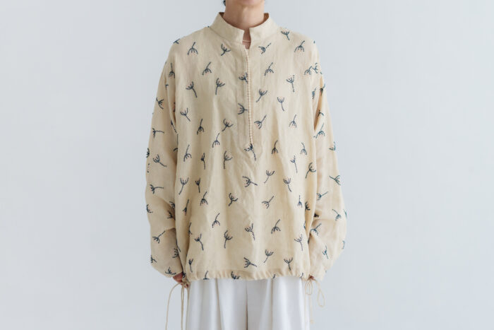 BN2680 Front Button Blouse ecru 1