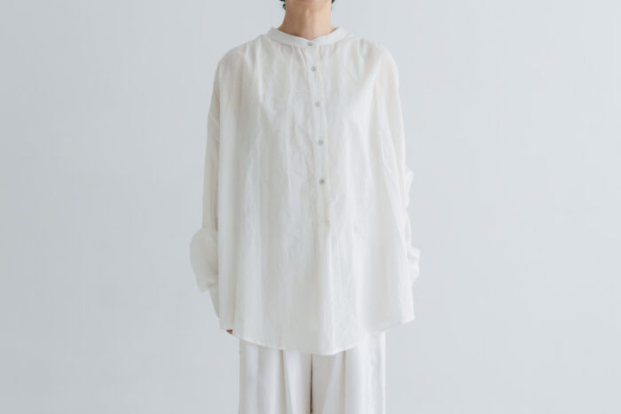 BN2669 Long＆Embroidery Blouse B.white 1