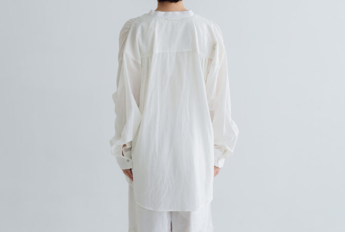 BN2669 Long＆Embroidery Blouse B.white 3