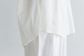 BN2669 Long＆Embroidery Blouse B.white 5