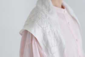 BN2655 Flower Scarf B.white 4