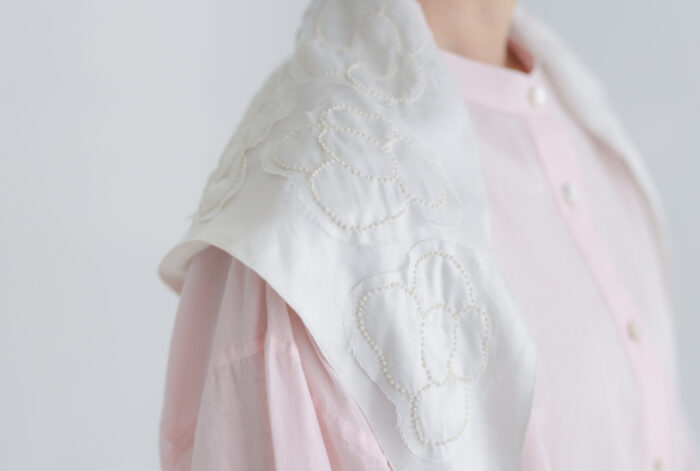 BN2655 Flower Scarf B.white 4