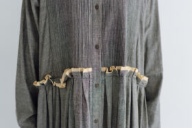 BN2672 Pintuck Dress gray mix 4