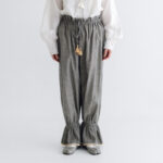 BN2673 Gather Pants gray mix