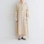 BN2681 Front Button Dress ecru