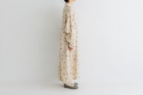 BN2681 Front Button Dress ecru 2