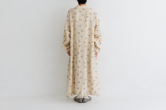 BN2681 Front Button Dress ecru 3