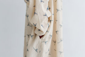 BN2681 Front Button Dress ecru 5