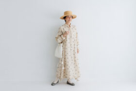 BN2681 Front Button Dress ecru 6