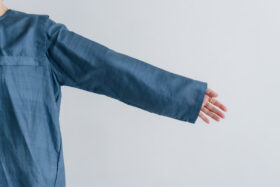 BN4034 Back Button Sailor Blouse blue mirage 4