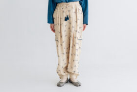 BN2683 Embroidery Parachute Pants ecru 1