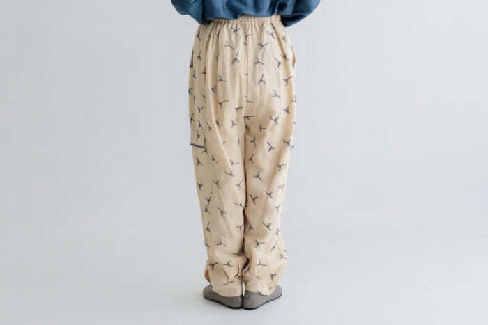 BN2683 Embroidery Parachute Pants ecru 3