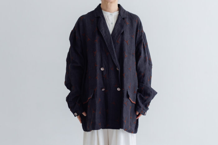 BN2679 Embroidery Over Jaket charcoal 1