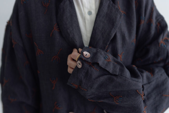 BN2679 Embroidery Over Jaket charcoal 5