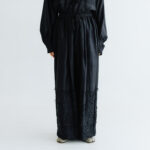 BN2654 Flower Tuck Pants black