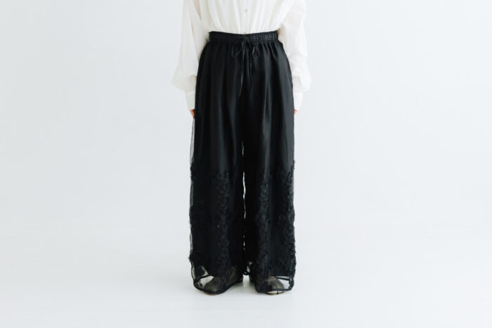 BN2666 Flower Layered Pants black 1