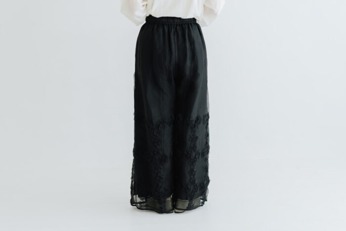 BN2666 Flower Layered Pants black 3