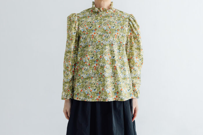 WILD BERRY FIELD LAWN MEIER BLOUSE sepia 1 WILD BERRY FIELD LAWN MEIER BLOUSE sepia 1